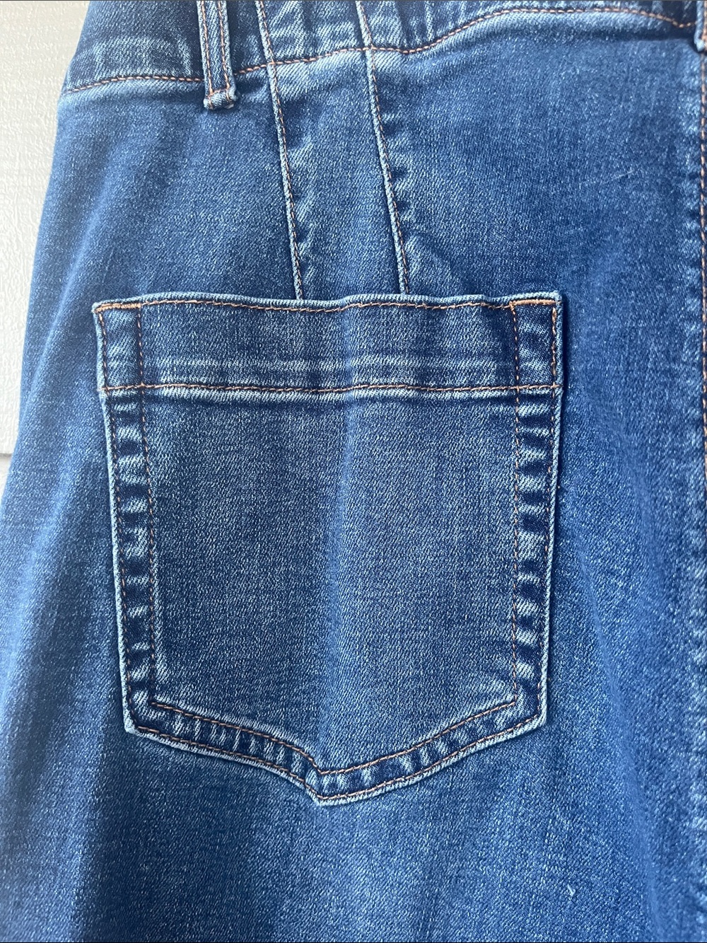 J. Jill Women's High Rise Straight-Leg Dark Blue Denim Jeans 16 - Picture 7 of 7